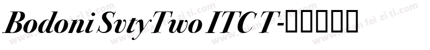Bodoni SvtyTwo ITC T字体转换